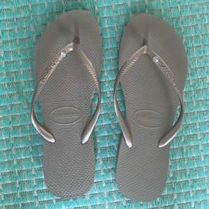 Havaianas Slim Crystal Swarovski in ballet rose